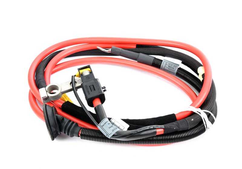 Cable positivo de batería OEM 61107893586 para BMW Z3 E36 (modelos M3.2 CN91, CN92, CN93). Original BMW.