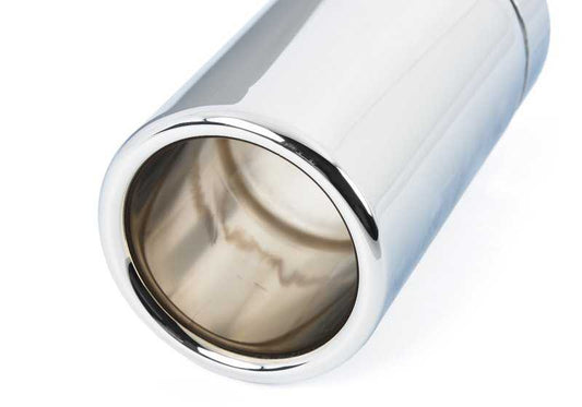 Chrome exhaust trim for BMW 3 Series E90, E90N (OEM 18307839518). Original BMW