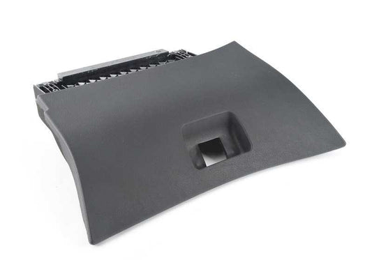 Guantero negro OEM 51167141612 para BMW Serie 3 E46 (320i, 323i, 323Ci) con motor M52/M54. Modelos compatibles con cambio manual y automático. Original BMW.