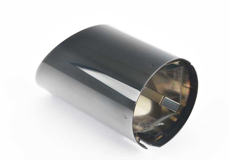 Embellecedor de escape negro cromo Ø90mm OEM 18308485758 para BMW Serie 2 G42, Serie 3 G20/G21 (incluidas versiones G20N, G21N) y Serie 4 G22/G23/G26 (incluidas G22N, G23N, G26N). Original BMW.