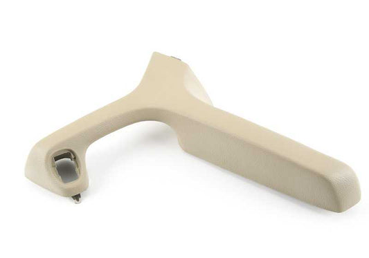 Reposabrazos delantero izquierdo OEM 51411911187 para BMW E30. Color perlbeige. Recambio original BMW.