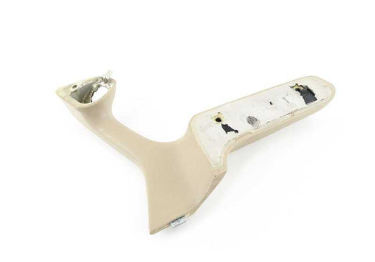 Reposabrazos delantero izquierdo OEM 51411911187 para BMW E30. Color perlbeige. Recambio original BMW.
