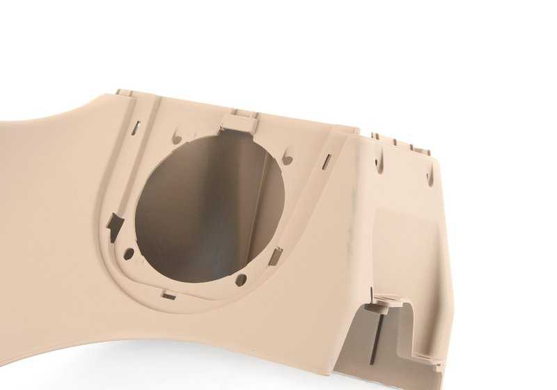 Panel lateral trasero derecho inferior beige OEM 51438412326 para BMW E36 y Z3. Pieza interior original BMW.