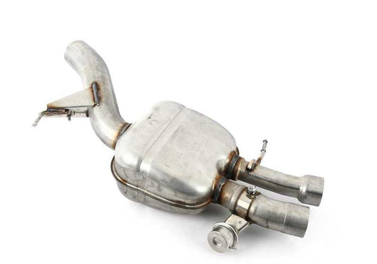 Silencioso trasero derecho con válvula de escape OEM 18307849761 para BMW F06, F12, F13. Original BMW.