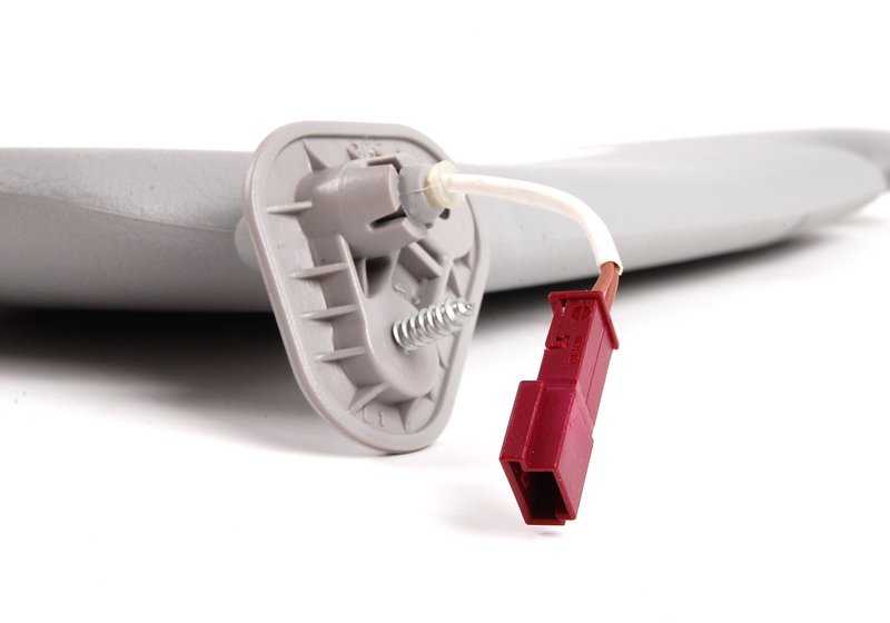 Parasol izquierdo con luz OEM 51168237643 para BMW E46. Original BMW.