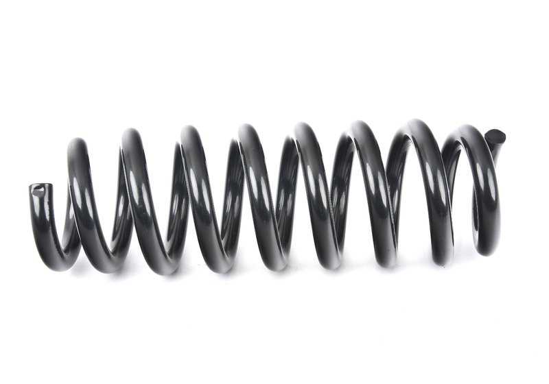 Muelle trasero OEM 33536773598 para BMW Serie 1 E81, E82, E87, E88; Serie 3 E90, E91, E92, E93. Repuesto original BMW.