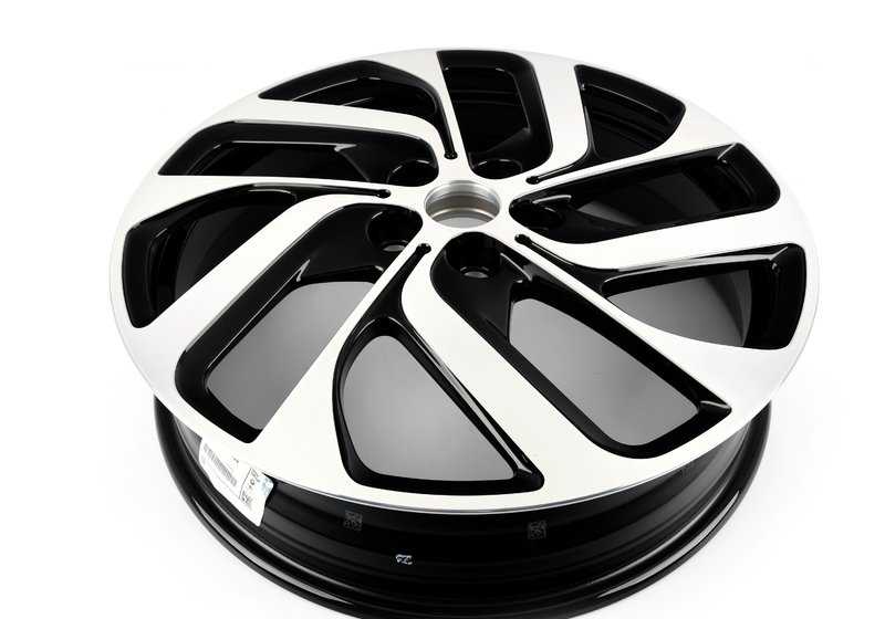 Llanta de aleación ligera jet black uni OEM 36116856894 para BMW i3 I01, i3 I01 LCI. Original BMW.