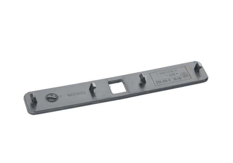 Tapa cierre consola central OEM 51168156522 para BMW E38. Original BMW.