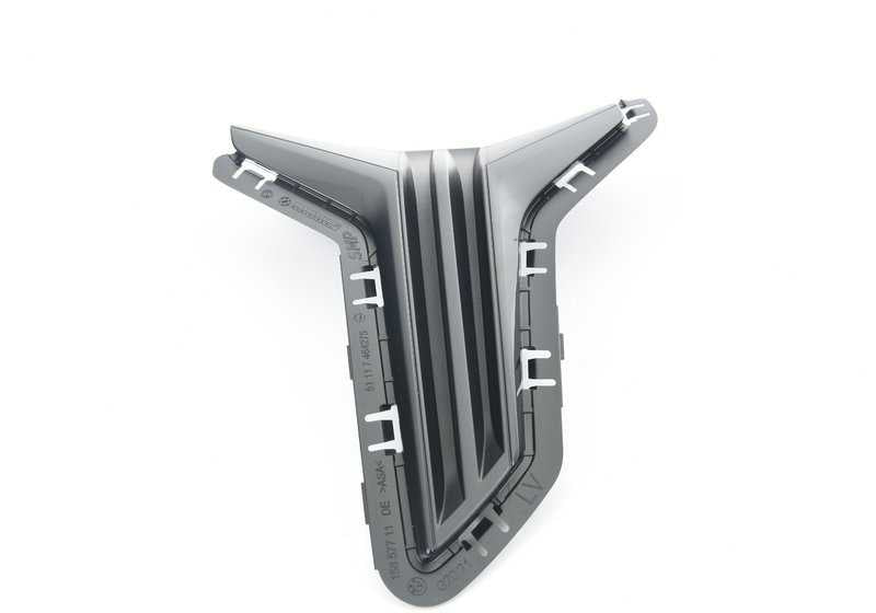 Rejilla lateral izquierda cerrada OEM 51117464275 para BMW G20 y G21. Pieza original BMW.