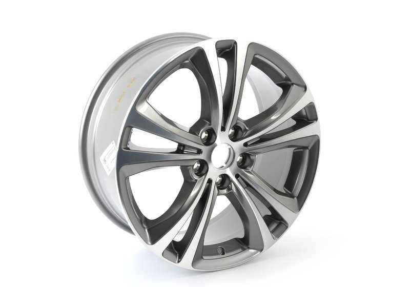 Llantas de aleación diseño Doble radio 568 18" OEM 36116856069 para BMW X1 F48, F48N, F49, F49N. Acabado bicolor ferricgrey brillante. Original BMW.