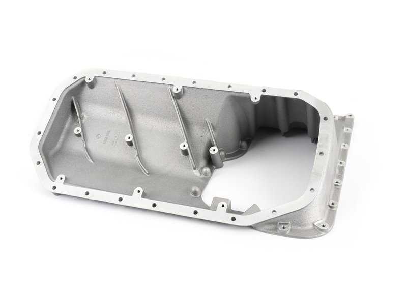 Parte superior del cárter de aceite para BMW E30 (OEM 11131308358). Original BMW.