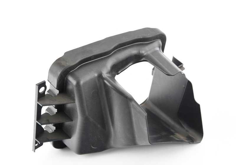 Conducto de aire izquierdo para radiador desplazado OEM 51747255419 para BMW F30 ActiveHybrid 3. Original BMW.