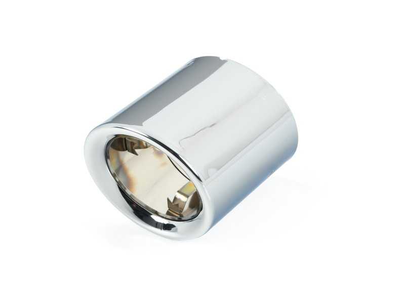 Embellecedor de escape cromado OEM 18308626907 para BMW F06, F12, F13 (modelos LCI). Original BMW.