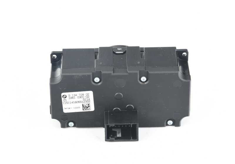 Interruptor de luces OEM 61319134728 para BMW X5 E70 y BMW X6 E71, E72. Compatible con modelos xDrive35i, xDrive35d, 3.0si, 4.8i, 3.5d, 50i, Hybrid X6. Original BMW.