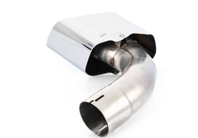Embellecedor de escape cromado M Performance OEM 18302349679 para BMW X5 (F15) y BMW X6 (F16). Mejora la apariencia con estilo de 8 cilindros. Original BMW.