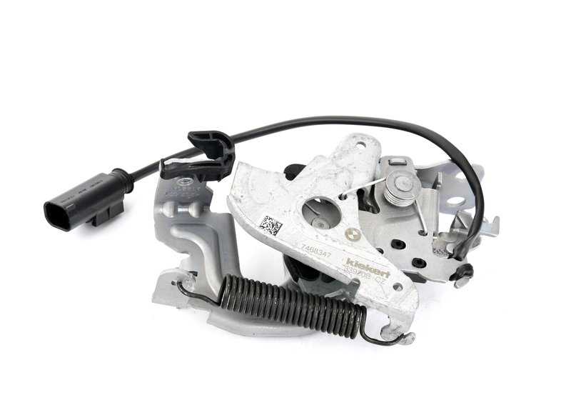 Trava do capô dianteiro esquerdo para BMW Série 1 F40, Série 2 F44, G42, G87, Série 3 G20, G21, G80, Série 4 G22, G23, G26, G82, G83 (OEM 51237468347). BMW original