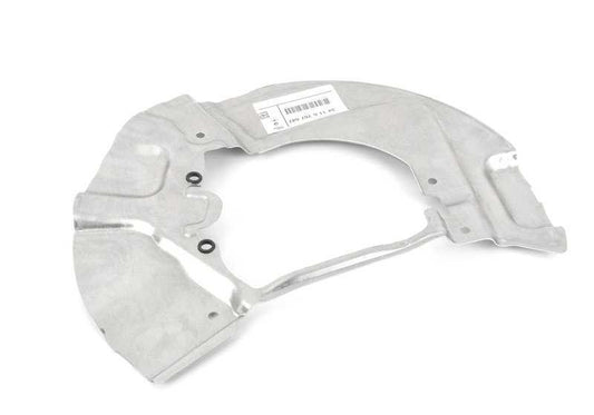 Chapa protectora de freno izquierda OEM 34116767647 para BMW Serie 5 E60, E60 LCI, E61, E61 LCI. Original BMW.