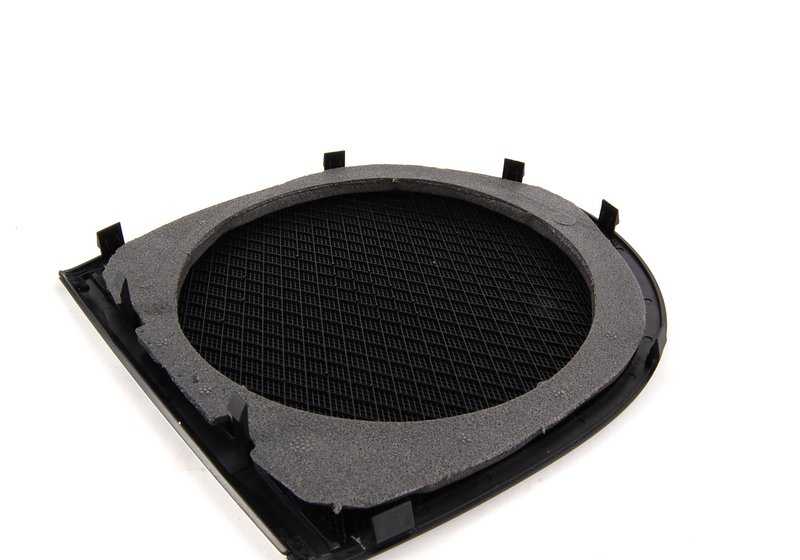 Rejilla altavoz OEM 51468213972 negra para BMW E46. Pieza original BMW.