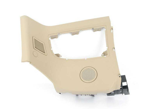 Acabamento lateral traseiro superior esquerdo bege OEM 51437055405 para BMW Z4 E85 (2003-2008). BMW genuíno.