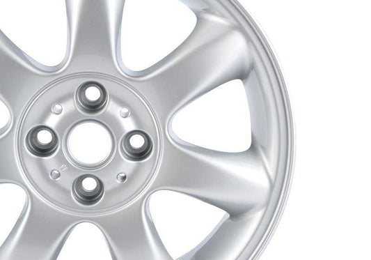 Llanta de aluminio Bridge Spoke 94 plata OEM 36116775684 para MINI R50, R53, R56, Clubman R55, Cabrio R52, Coupé R58, Roadster R59... y más. Original MINI.