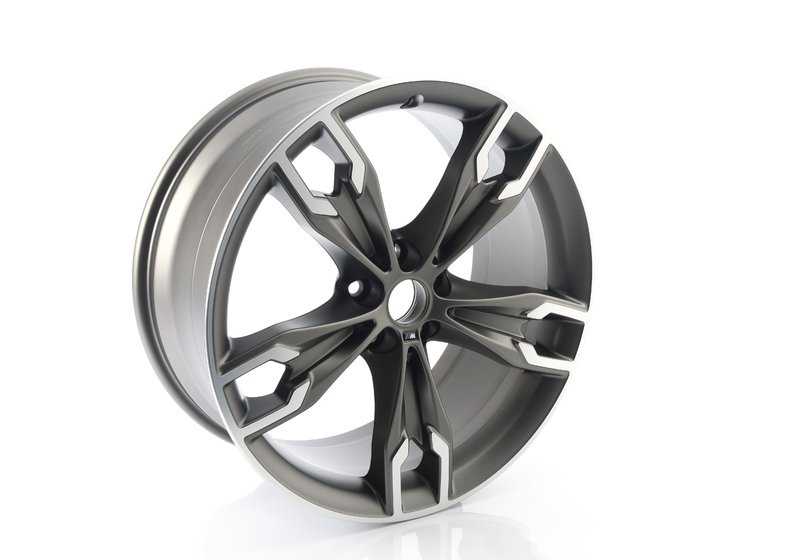 Llanta de aleación M Doble Radio 668 OEM 36117855088 para BMW G30 (518d, 520d). Trasera, 20", 9J ET44, color cerium grey mate. Compatible con modelos de 2018 a 2023. Original BMW.