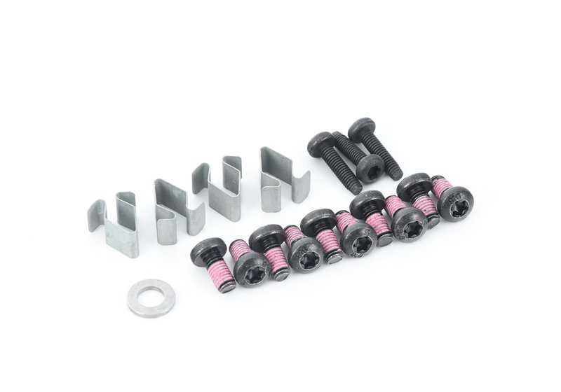 Kit de fijación para molduras OEM 54347310388 para BMW F06, F12, F13. Original BMW.