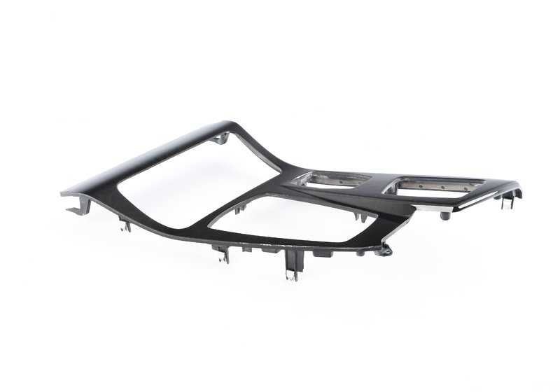 Embellecedores consola central madera Fresno marrón OEM 51169206389 para BMW F10, F10N, F11, F11N, F18, F18N. Original BMW.