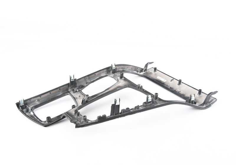 Embellecedores consola central madera Fresno marrón OEM 51169206389 para BMW F10, F10N, F11, F11N, F18, F18N. Original BMW.