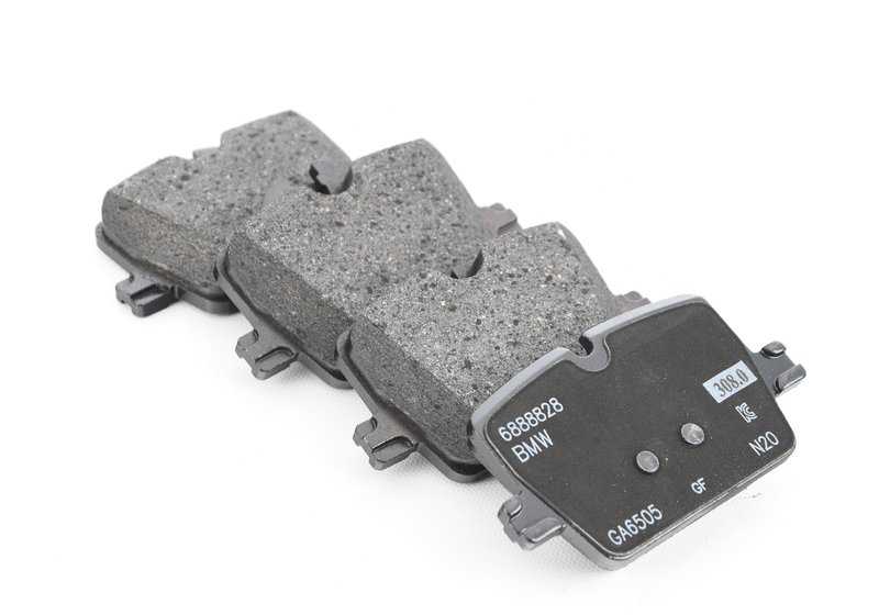 Kit de reparación pastillas de freno sin amianto OEM 34206888831 para BMW Serie 2 G42, Serie 3 G20, G20N, G21, G21N, G28, G28N, Serie 4 G22, G22N, G23, G23N, G26, G26E, G26F, G26N, Z4 G29. Original BMW.