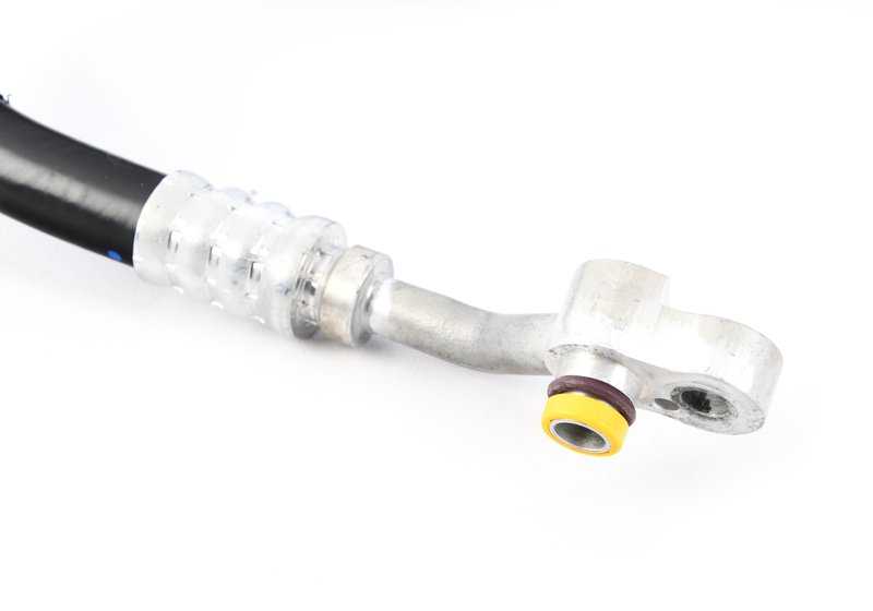 Tubería de presión compresor a condensador OEM 64536927828 para BMW E60, E61, E63, E64. Original BMW.
