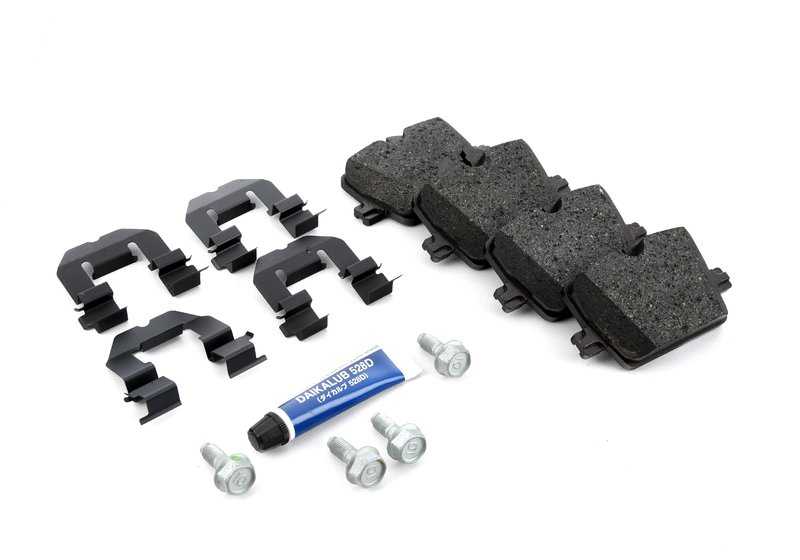 Kit de reparación pastillas de freno sin amianto OEM 34206888831 para BMW Serie 2 G42, Serie 3 G20, G20N, G21, G21N, G28, G28N, Serie 4 G22, G22N, G23, G23N, G26, G26E, G26F, G26N, Z4 G29. Original BMW.