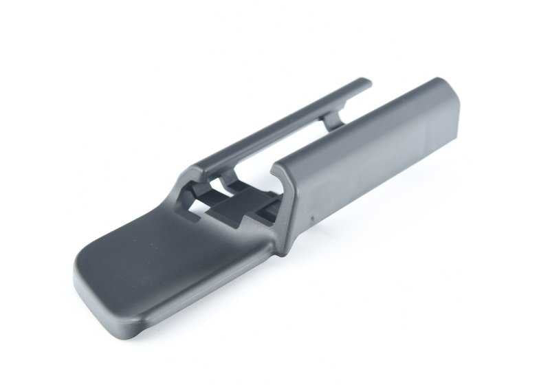 Tapa embellecedora guía asiento trasero derecho OEM 52207408220 para BMW F90 M5, G30 518d. Original BMW.