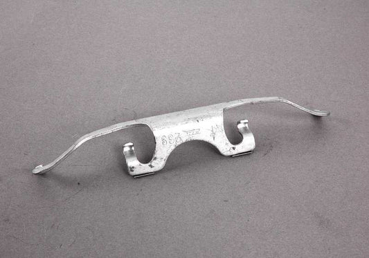 Resorte de sujeción de pastillas de freno OEM 34111164611 para BMW E39. Original BMW.