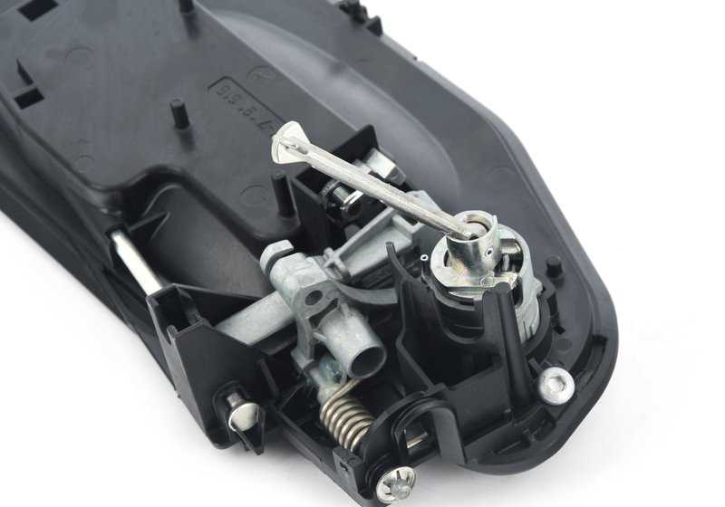 Soporte de puerta con cerradura y llave izquierda OEM 51213449072 para BMW X3 E83 {1.8d, 2.0d, 2.0i, 2.0sd, 2.5i}. Original BMW.