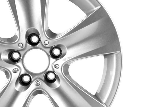 Llantas de aleación diseño estrella 17" OEM 36116790172 para BMW F10, F11, F06, F12, F13. Válidas para eje delantero y trasero. Acabado en plata reflectante. Original BMW.
