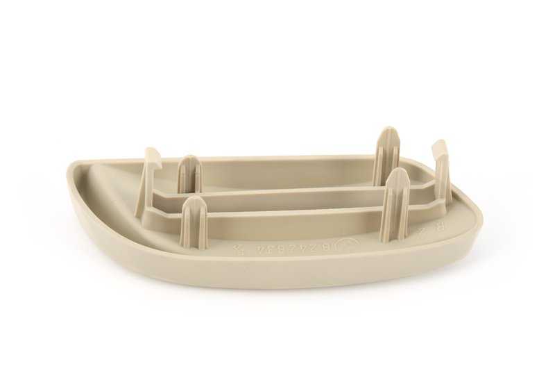 Embellecedor derecho color beige OEM 52107117104 para BMW E63 630i (todos los modelos compatibles). Pieza original BMW.