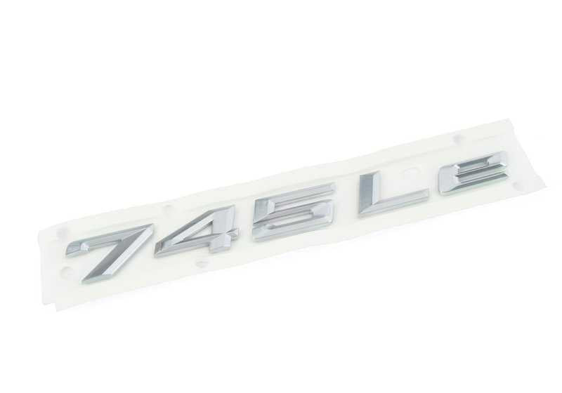 Emblema trasero "BMW" original OEM 51149492720 para BMW Serie 7 G12 (2015-2022).