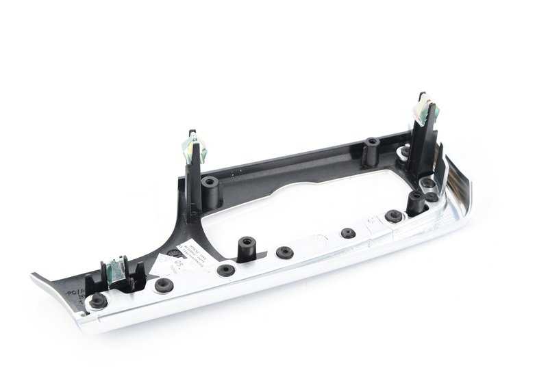 Glossy Alu I-Dash Trim for BMW 5 Series F10, F11, F18 (OEM 51459166652). Original BMW.