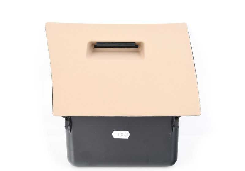 Portaobjetos abatible OEM 51458226571 para BMW Serie 3 E46 en color HELLBEIGE 2. Original BMW.
