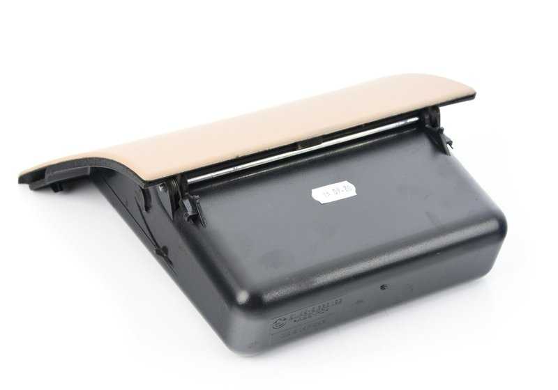 Portaobjetos abatible OEM 51458226571 para BMW Serie 3 E46 en color HELLBEIGE 2. Original BMW.