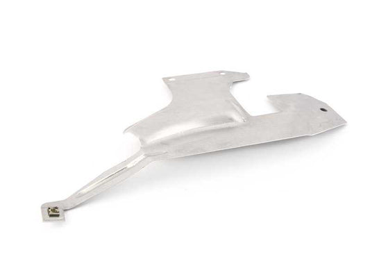 Left front heat insulation plate OEM 32211141133 for BMW 5 Series E34, 7 Series E32, 8 Series E31. Genuine BMW.