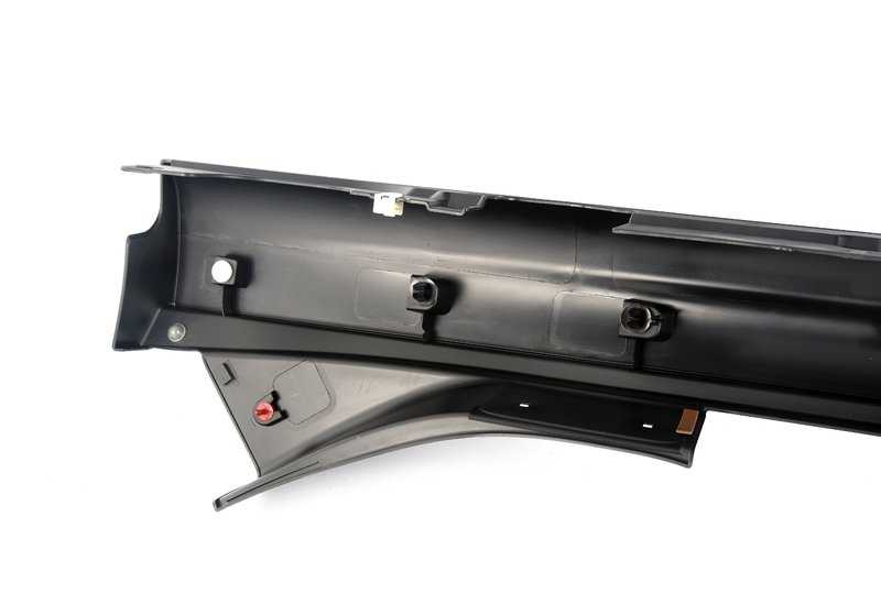 Cubrepanel lateral derecho OEM 51775A3E756 para MINI F55 (Cooper, Cooper S, Cooper D, One) y F65. Pieza original MINI. Ideal para sustituir el embellecedor lateral derecho dañado o desgastado.