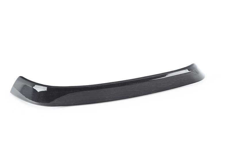 Moldura decorativa puerta trasera izquierda OEM 51427258141 para BMW E90, E91. Acabado bambú antracita. Original BMW.