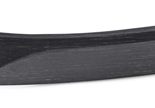 Moldura decorativa puerta trasera izquierda OEM 51427258141 para BMW E90, E91. Acabado bambú antracita. Original BMW.