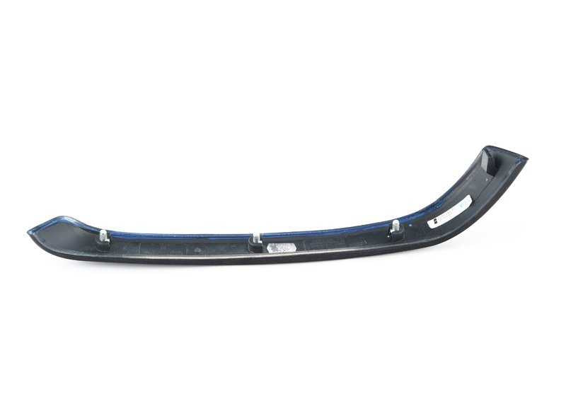 Moldura decorativa puerta trasera izquierda OEM 51427258141 para BMW E90, E91. Acabado bambú antracita. Original BMW.