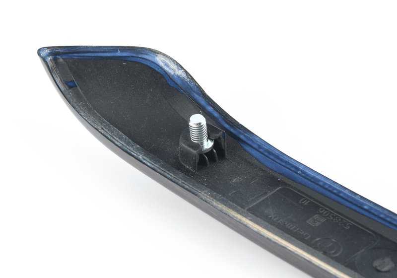 Moldura decorativa puerta trasera izquierda OEM 51427258141 para BMW E90, E91. Acabado bambú antracita. Original BMW.