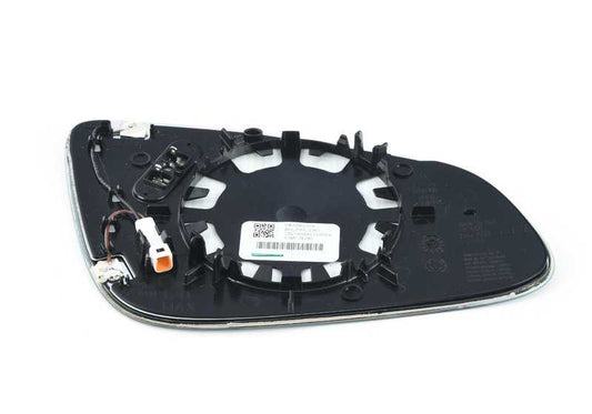 Cristal retrovisor izquierdo calefactable gran angular OEM 51168059567 para BMW F87, F87N, F30, F30N, F31, F31N, F80, F80N, F32, F32N, F33, F33N, F82, F82N, F83, F83N. Original BMW.