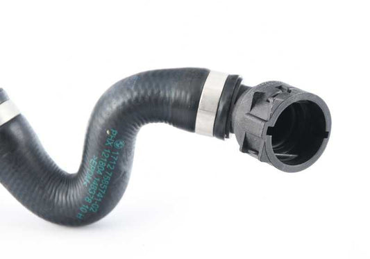 Tubería retorno calefacción al termostato OEM 17127585741 para BMW Z4 E89. Conducción de líquido refrigerante. Original BMW.