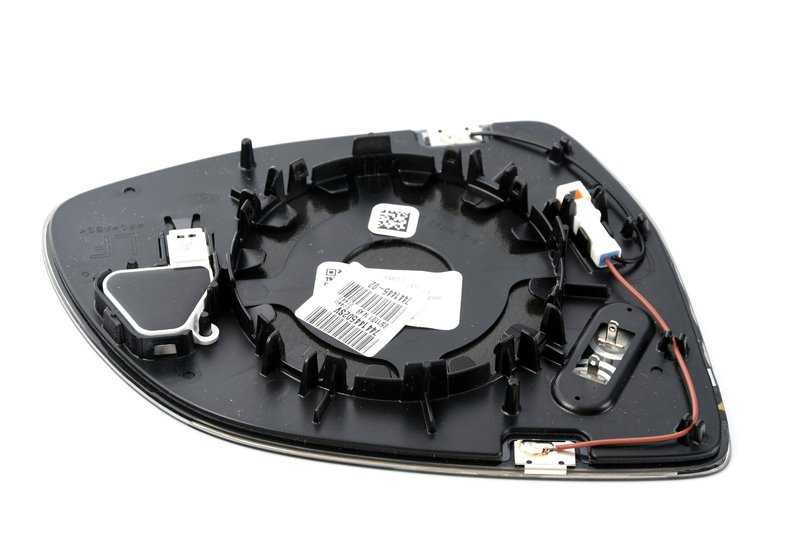 Cristal de espejo calefactado plano izquierdo para BMW X3 F97, G01, X4 F98, G02, X5 F95, G05, X6 F96, G06, X7 G07, XM G09 (OEM 51167441445). Original BMW
