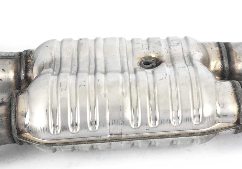 Silencioso delantero con tubos OEM 18307935482 para BMW X5 G05 xDrive50i/M50i y BMW X6 G06 xDriveM50i. Compatible con modelos 2018-2023. Pieza original BMW.
